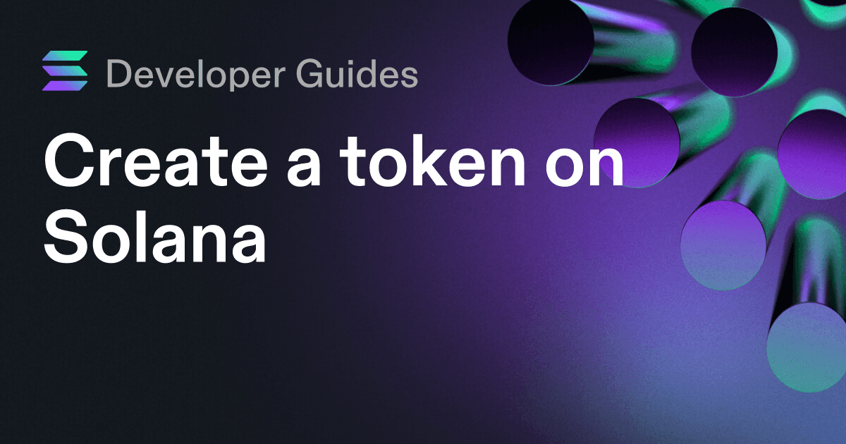 How to create a token on Solana